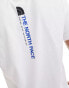 The North Face Vertical logo backprint t-shirt in white Белый, S - фото #2