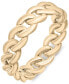 ფოტო #1 პროდუქტის Chain Link Statement Ring in Gold Vermeil, Created for Macy's