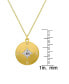 ფოტო #2 პროდუქტის Diamond Accent Gold-plated Compass Pendant Necklace