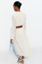 Фото #5 товара Плиссированное платье миди с ремнем ZARA