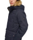 Фото #4 товара Men's Long Quilted Parka with Removable Faux-Fur Trim