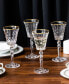 Фото #5 товара Marilyn Gold-Tone White Wine Goblets, Set of 4