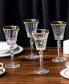 Marilyn Gold-Tone White Wine Goblets, Set of 4