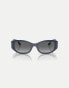 Фото #1 товара Vogue eyewear vo5525s rectangle sunglasses with grey lens in opal dark blue