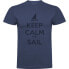 KRUSKIS Keep Calm And Sail short sleeve T-shirt Голубой, S - фото #1