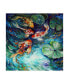 Фото #1 товара Marcia Baldwin 'Dancing Colors Koi' Canvas Art - 18" x 18"