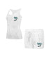 Фото #1 товара Women's Philadelphia Eagles Quartz Hacci Knit Tank Top Shorts Sleep Set