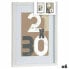 Wall photo frame White Glass MDF Wood 32,5 x 2,5 x 42,5 cm (6 Units)