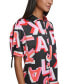 Women's Printed Bungee-Sleeve Shirt