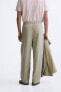 Relaxed fit poplin trousers