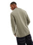 ASOS DESIGN long sleeve t-shirt with crew neck in khaki