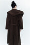 Фото #17 товара Пальто из смесовой шерсти manteco с капюшоном — zw collection ZARA