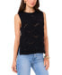 ფოტო #1 პროდუქტის Women's Crewneck Sleeveless Open-Stitch Sweater