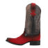 Ferrini Roughrider Embroidered Narrow Square Toe Cowboy Mens Red Casual Boots 1 9.5 - фото #3