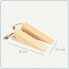 Türkeil Holz 2er Set Türstopper Beige