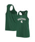 Фото #1 товара Women's Green Michigan State Spartans Arch and Logo Classic Performance Tank Top
