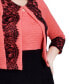 ფოტო #16 პროდუქტის Petite Lace-Detail 2 Piece Textured Knit Dress Set