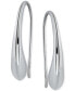 ფოტო #5 პროდუქტის Polished Polished Teardrop Threader Earrings, Created for Macy's