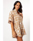 Women's Sebastian Romper Tan soleil print, XSmall - фото #5