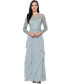 Women's Boat-Neck Long-Sleeve Sequin Dress