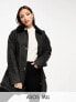 Фото #1 товара ASOS DESIGN Tall oversized wax jacket in black