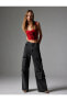 Фото #2 товара Брюки женские Koton черные джинсы - 4WAL40309MD