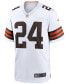 Фото #3 товара Men's Nick Chubb White Cleveland Browns Game Jersey