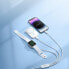 Фото #8 товара 3w1 Kabel przewód USB-A z ładowarka indukcyjną + 1x iPhone Lightning + 1x USB-C 1.2m biały
