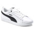 Puma Smash V2 L Lace Up Womens Black, White Sneakers Casual Shoes 36520801