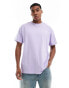 Фото #2 товара Threadbare oversized back print logo t-shirt in lavender