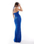 Фото #4 товара Mango halter crochet midi dress in blue