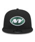 Фото #3 товара Men's Black New York Jets Shade Trucker 9FIFTY Snapback Hat