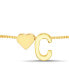 ფოტო #6 პროდუქტის Gold-Tone Letter Initial and Heart Bracelet