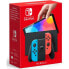 Фото #1 товара Nintendo Switch-Konsole (OLED-Modell) : Neue Version, intensive Farben, 7-Zoll-Bildschirm - mit einem neonfarbenen Joy-Con