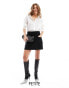 Nobody's Child Petite Tracey cord mini skirt with pocket detail in black Черный, 36 - фото #1