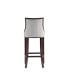 Fifth Avenue 19" L Beech Wood Faux Leather Upholstered Barstool