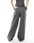 Фото #4 товара COLLUSION tailored dad trousers in grey marl co-ord