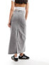 Фото #5 товара Vero Moda denim maxi skirt in washed grey