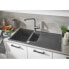 Фото #2 товара Кухонная мойка Grohe K500 с дренажем, 1000 x 500 мм, 2 отделения, черная