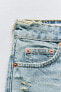 Фото #10 товара Джинсовые шорты trf со средней посадкой и разрезами ZARA