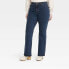 Фото #3 товара Women's High-Rise Vintage Bootcut Jeans - Universal Thread Dark Blue 0