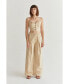 ფოტო #2 პროდუქტის Women's Carol Cotton Wide Leg Pants