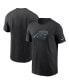 Men's Black Carolina Panthers Primary Logo T-shirt