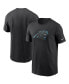 Фото #1 товара Men's Black Carolina Panthers Primary Logo T-shirt