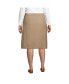 ფოტო #3 პროდუქტის Plus Size School Uniform Solid A-line Skirt Below the Knee