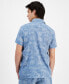Фото #2 товара Рубашка мужская Sun + Stone Fabricio из льна и шамбре, с короткими рукавами, с пуговицами, создана для Macy's