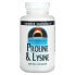 Фото #1 товара Аминокислоты Source Naturals Proline & L-Lysine, 550 мг, 120 таблеток