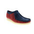 Фото #3 товара Clarks Wallabee 26168641 Mens Blue Canvas Oxfords & Lace Ups Casual Shoes