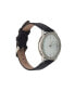 ფოტო #2 პროდუქტის Women's Analog Black Polyurethane Leather Strap Plain Watch 35mm