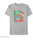 Фото #1 товара Men's Tom Jerry 90s Triangles Tom and Jerry Chase Short Sleeve T-shirt